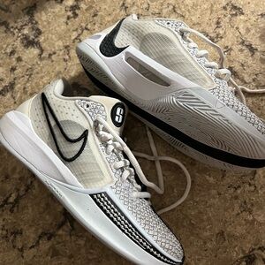 Nike Sabrina 1 White and Black Basketball Athletic Shoes